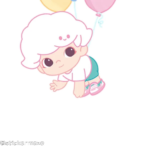 🎈 Стикер «Cute vibes 5» для Telegram