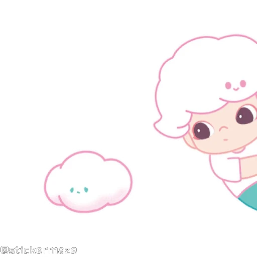 ☁️ Стикер «Cute vibes 5» для Telegram
