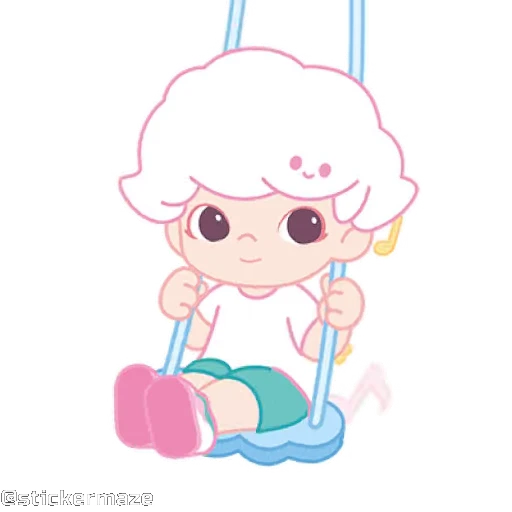 💨 Стикер «Cute vibes 5» для Telegram