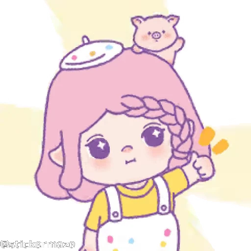 👍 Стикер «Cute vibes 5» для Telegram