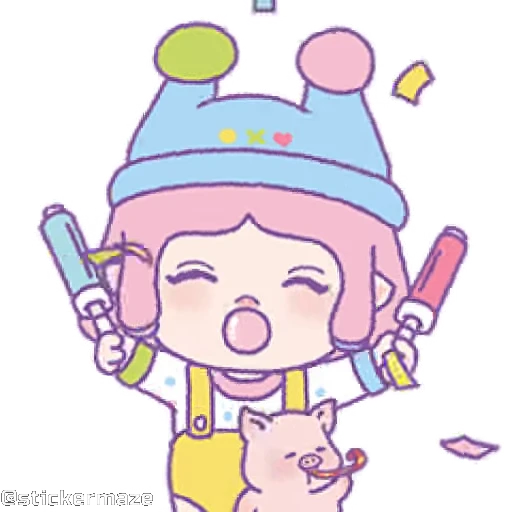 🔦 Стикер «Cute vibes 5» для Telegram