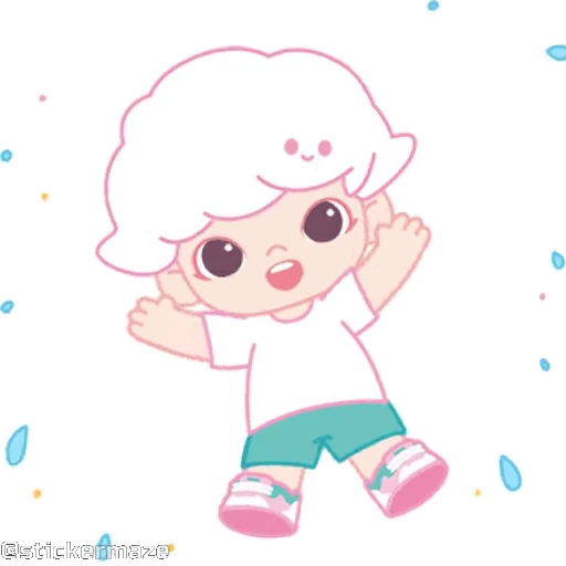 🤩 Стикер «Cute vibes 5» для Telegram