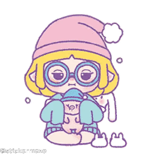 🤓 Стикер «Cute vibes 5» для Telegram