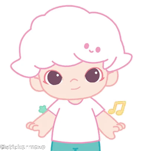 🎶 Стикер «Cute vibes 5» для Telegram