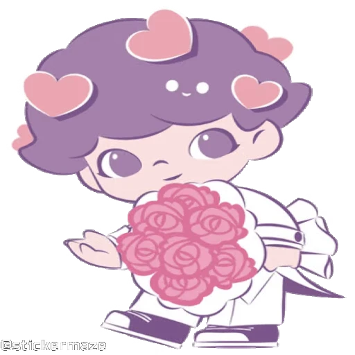 💐 Стикер «Cute vibes 5» для Telegram
