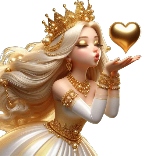 😘 Стикер «Принцесса Перлен» для Telegram