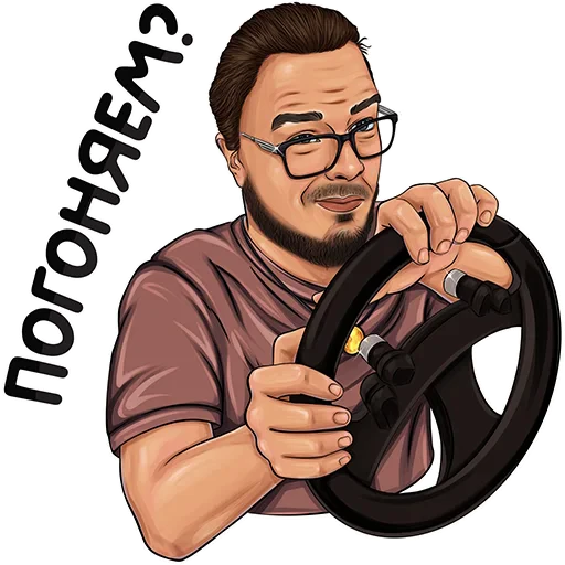 🚗 Стикер «Булкин» для Telegram