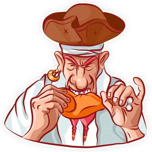 🍖 Стикер «Пират» для Telegram