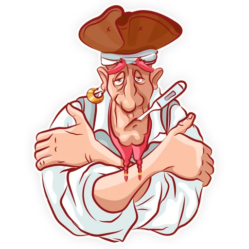🤒 Стикер «Пират» для Telegram