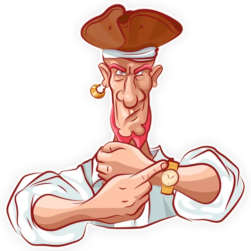 🕜 Стикер «Пират» для Telegram