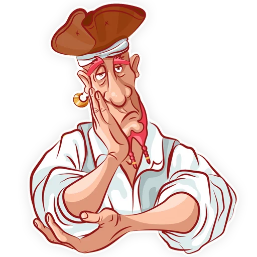 😔 Стикер «Пират» для Telegram