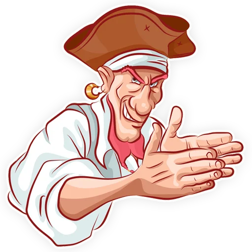 🤨 Стикер «Пират» для Telegram