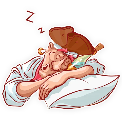 😴 Стикер «Пират» для Telegram