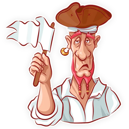 🏳️ Стикер «Пират» для Telegram
