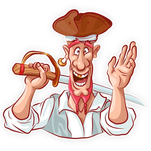 👋 Стикер «Пират» для Telegram