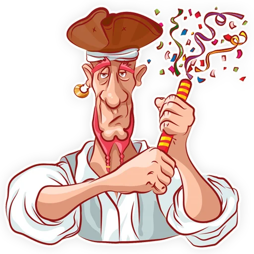 👍 Стикер «Пират» для Telegram