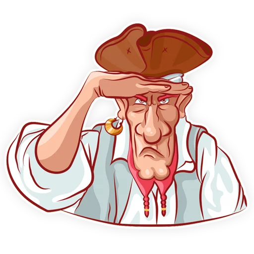 🫵 Стикер «Пират» для Telegram