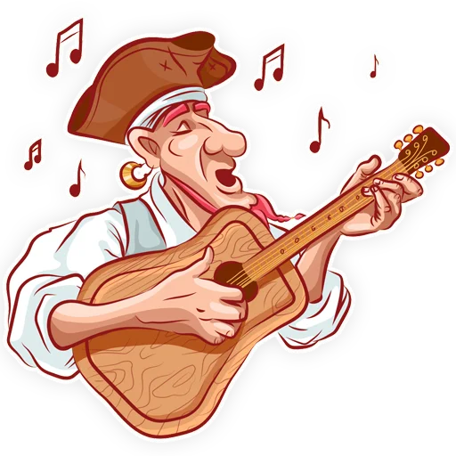 🎵 Стикер «Пират» для Telegram