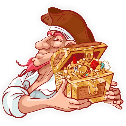 ✌️ Стикер «Пират» для Telegram