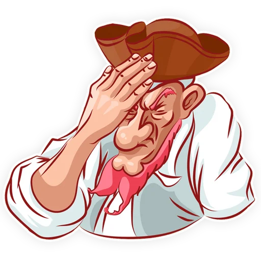 😠 Стикер «Пират» для Telegram