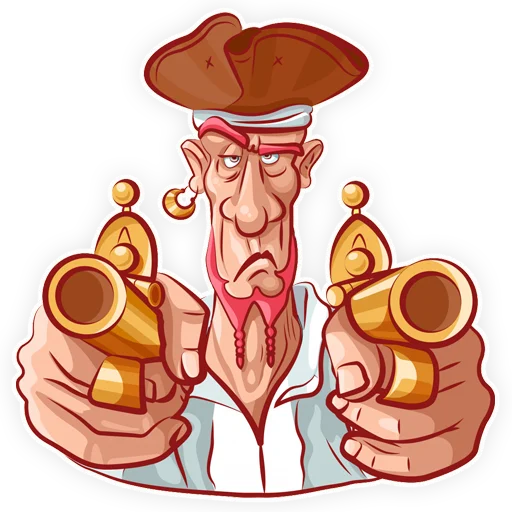 Стикерпак Пират для Telegram — скачать
