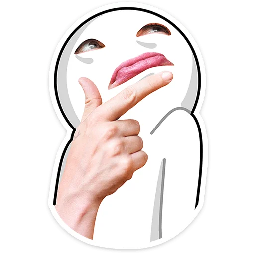🤔 Стикер «Стикерфейс» для Telegram