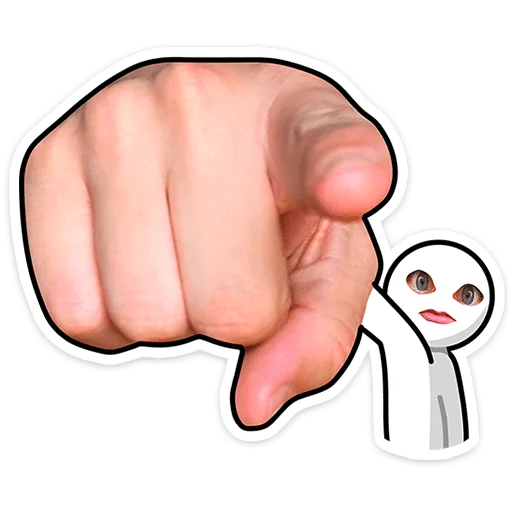 👇 Стикер «Стикерфейс» для Telegram