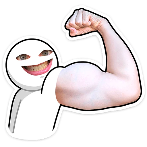 💪 Стикер «Стикерфейс» для Telegram