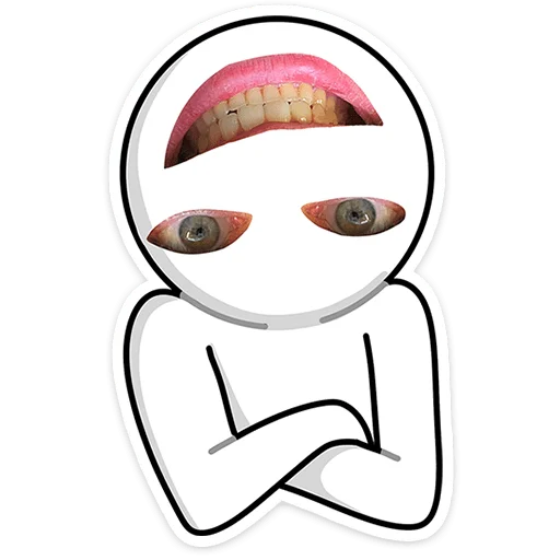 🙃 Стикер «Стикерфейс» для Telegram