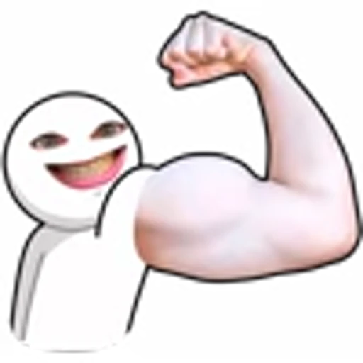 💪 Эмодзи «Стикерфейс» для Telegram