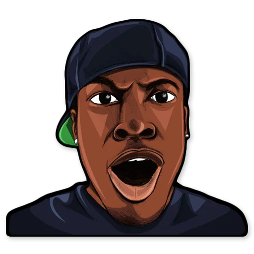 😲 Стикер «HOOD» для Telegram