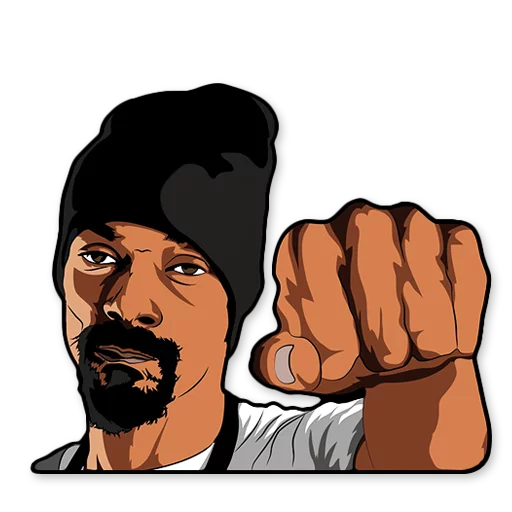 👊 Стикер «HOOD» для Telegram