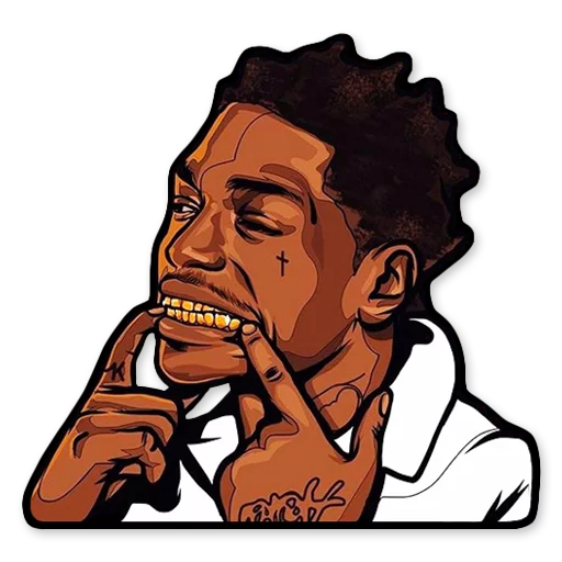 😬 Стикер «HOOD» для Telegram
