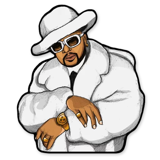 😎 Стикер «HOOD» для Telegram