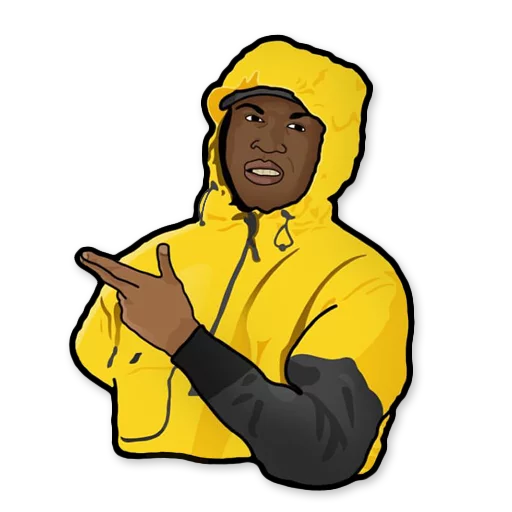 👈 Стикер «HOOD» для Telegram