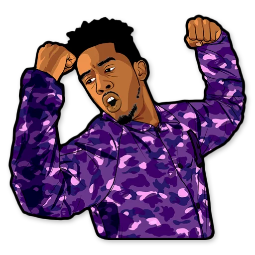 💪 Стикер «HOOD» для Telegram