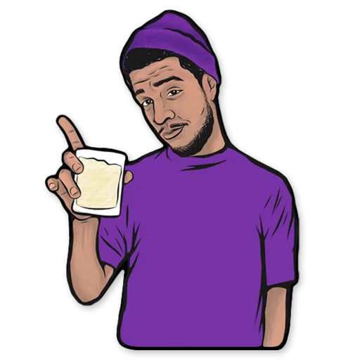 👆 Стикер «HOOD» для Telegram