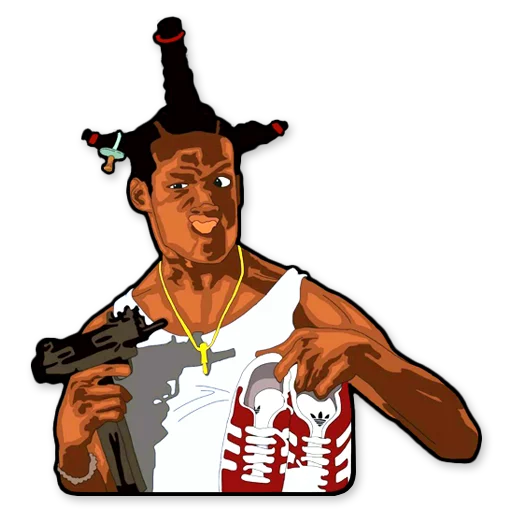😎 Стикер «HOOD» для Telegram