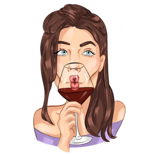 🍷 Стикер «Mix stickers» для Telegram