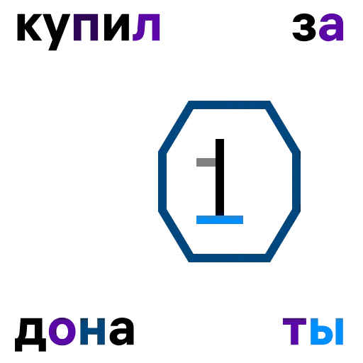 💵 Стикер «1shot» для Telegram