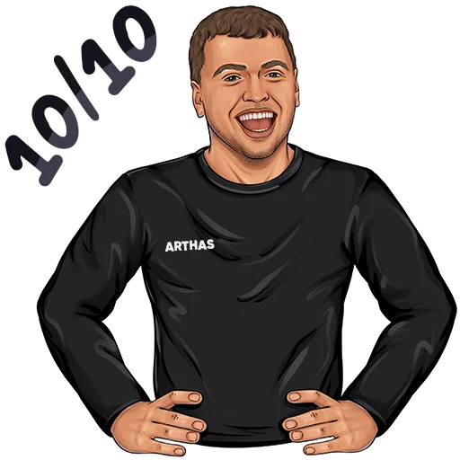 🔟 Стикер «ПАПИЧ» для Telegram