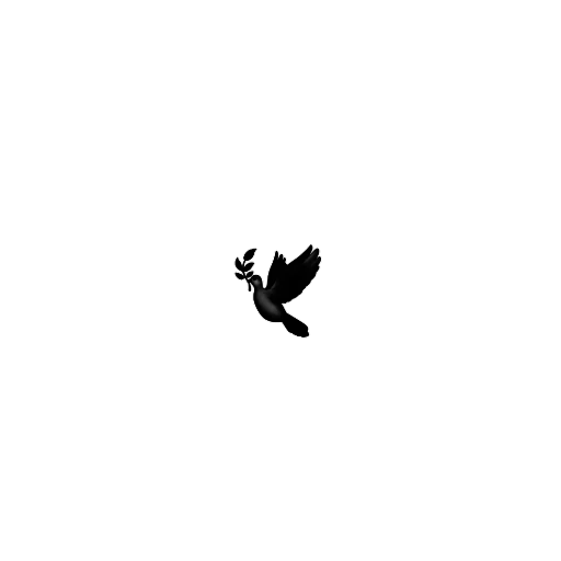 🕊 Стикер «Чёрные стикеры» для Telegram