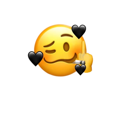 🥴 Стикер «Чёрные стикеры» для Telegram