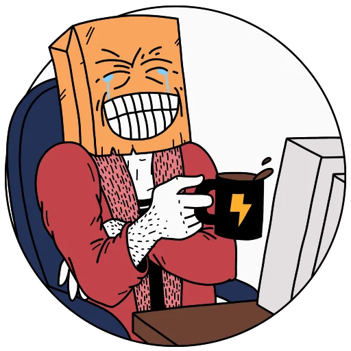 😂 Стикер «Двач» для Telegram