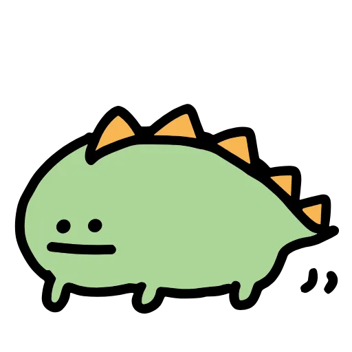 🦕 Стикер «традиционный милый стикер-пак» для Telegram