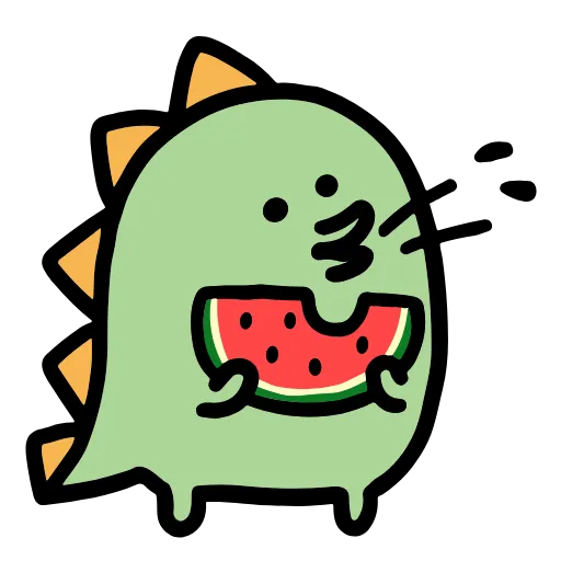 🍉 Стикер «традиционный милый стикер-пак» для Telegram