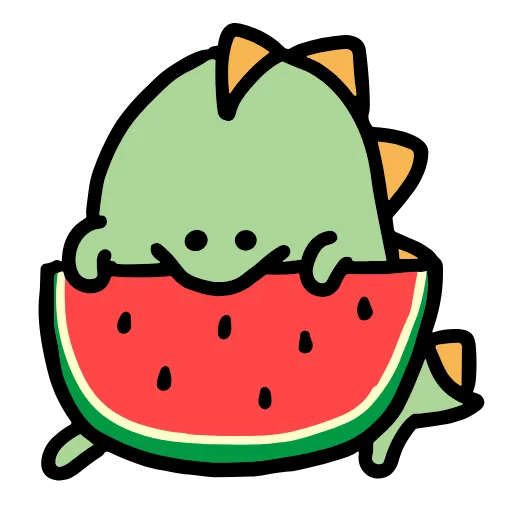 🍉 Стикер «традиционный милый стикер-пак» для Telegram