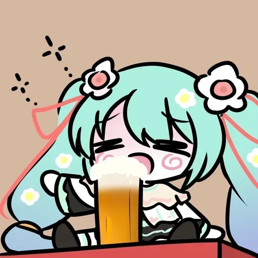 🍺 Стикер «Miku Мику» для Telegram