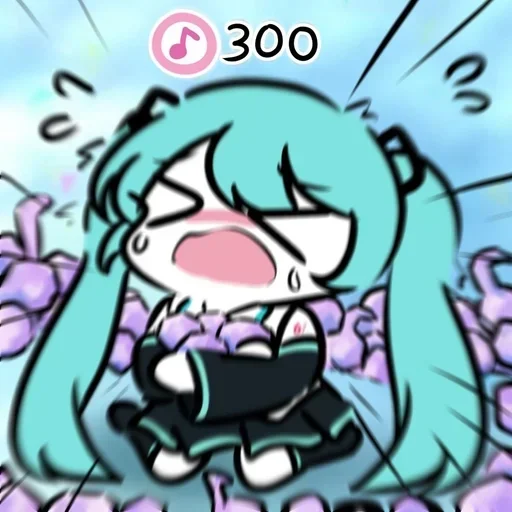 😫 Стикер «Miku Мику» для Telegram