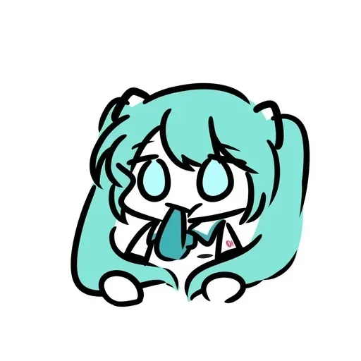 😐 Стикер «Miku Мику» для Telegram